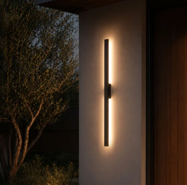 Wall light SHADOW EXTERNAL 100cm BLK